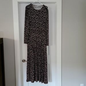 Boden Long Sleeve Maxi Dress 10L NWOT